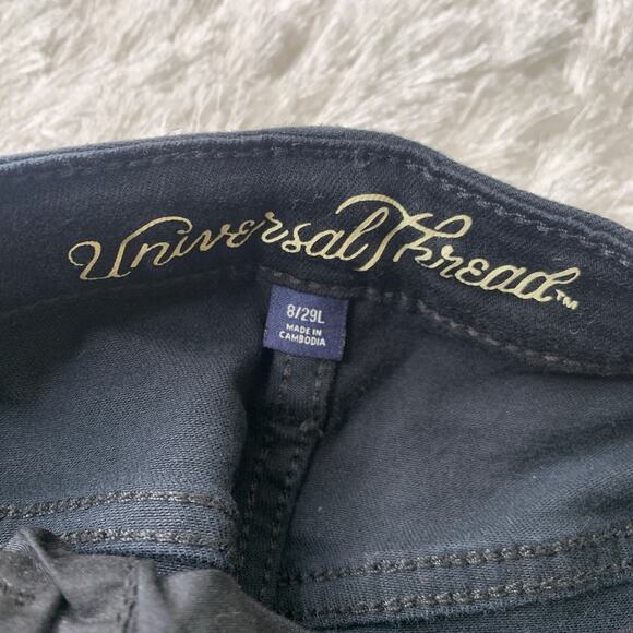 Universal Threads Black High Rise Skinny Jeans Sz 8 29L - Picture 6 of 7